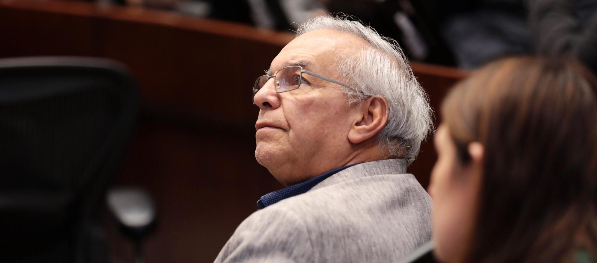 El ministro de Hacienda, Ricardo Bonilla, en el Senado.