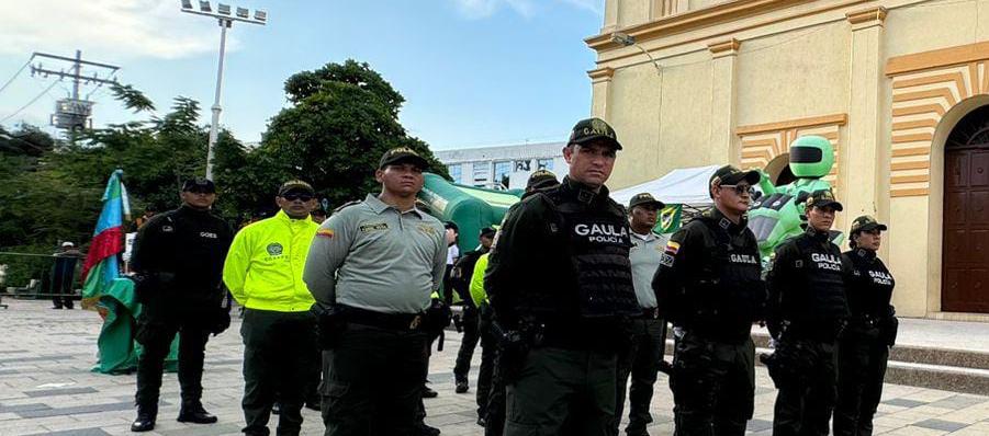Los policías estarán en lugares estratégicos del departamento. 