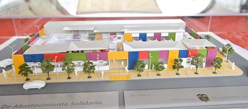 Maqueta de un Puntos de Abastecimiento Solidario.