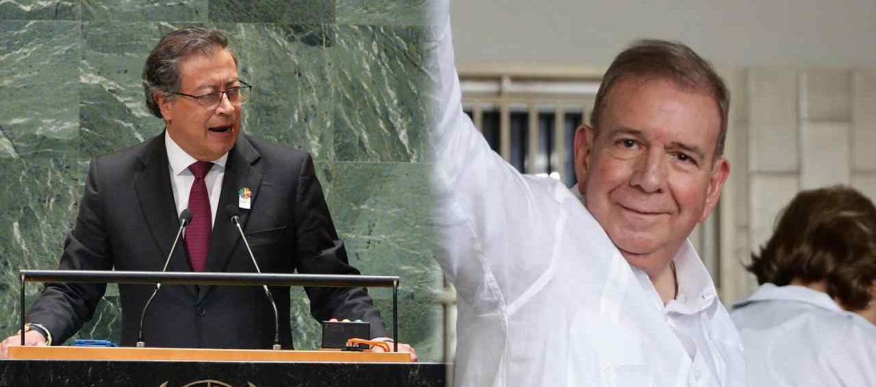 El Presidente Gustavo Petro y Edmundo González.