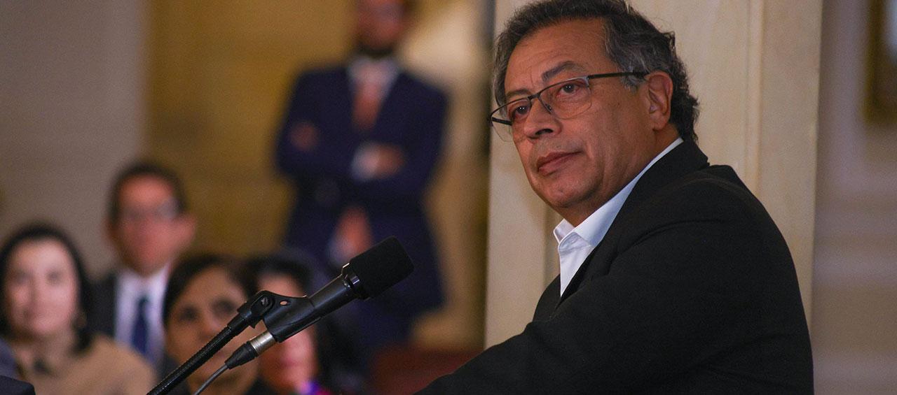 El Presidente Gustavo Petro.