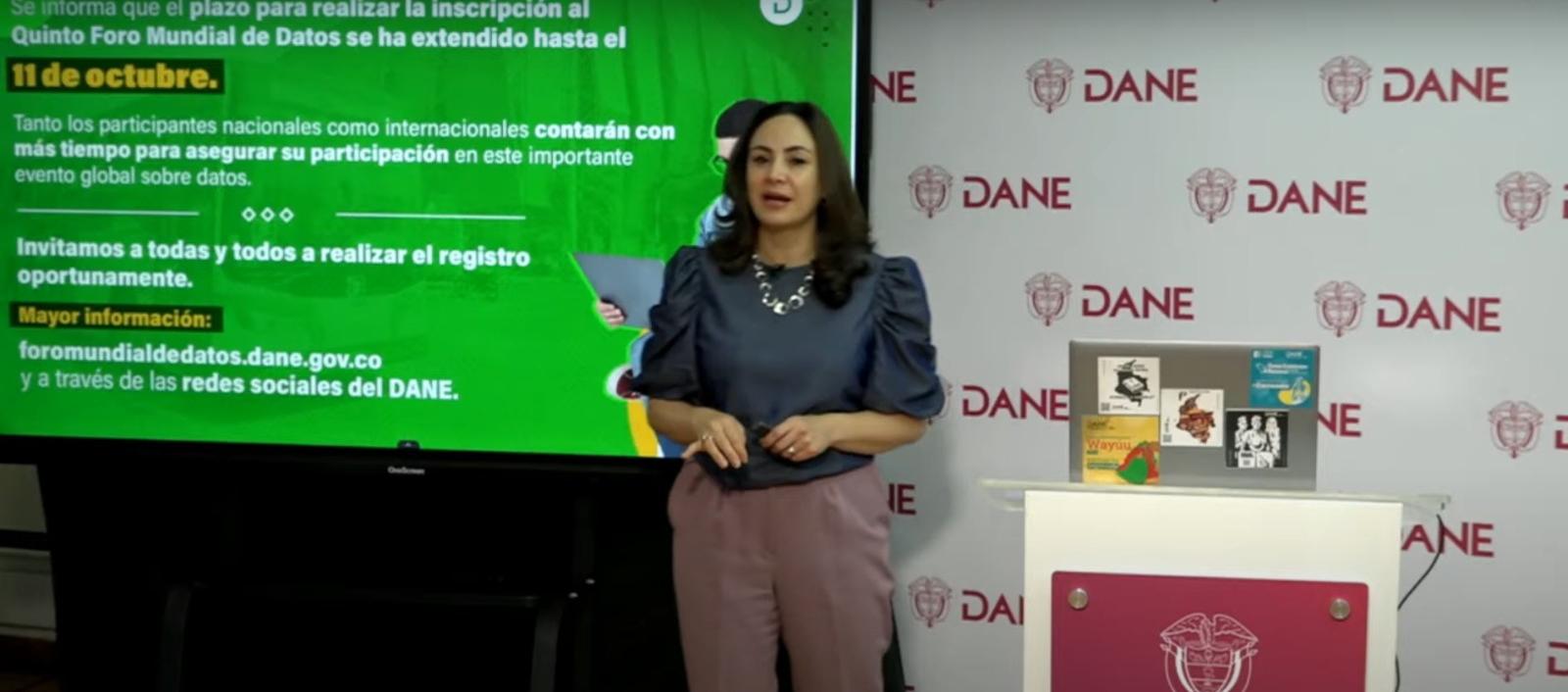 Piedad Urdinola, directora del Dane.