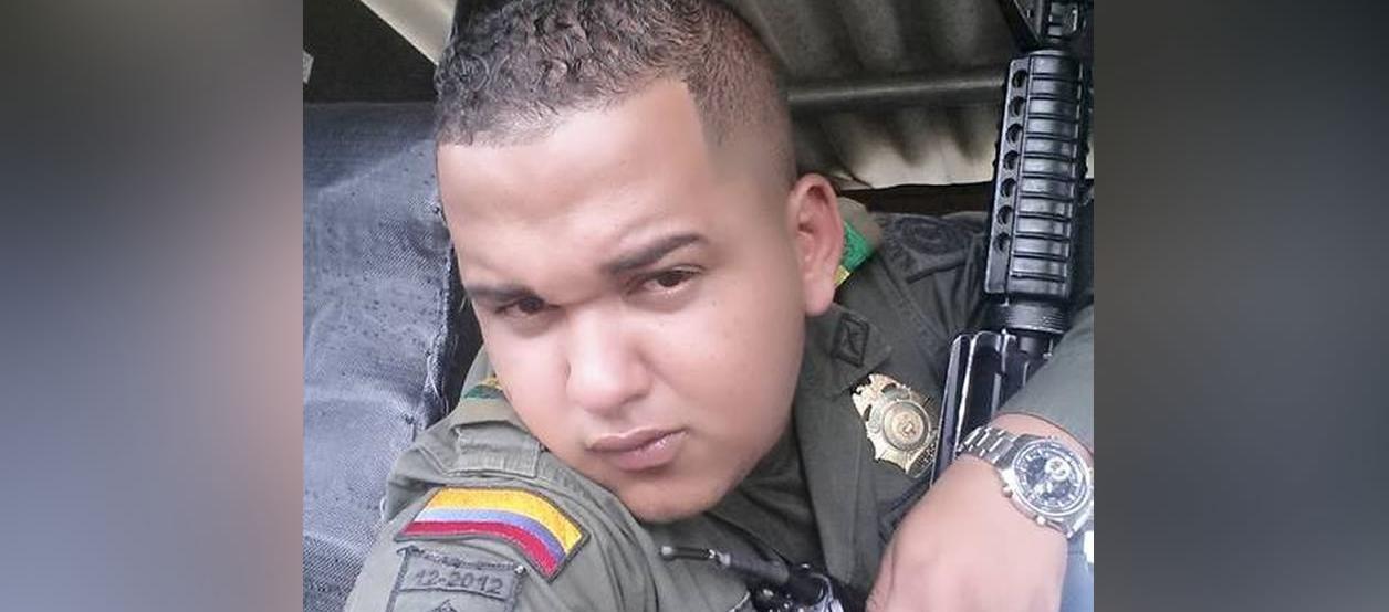 Patrullero de la Policía Jaider Gregorio Amador Quessep. 