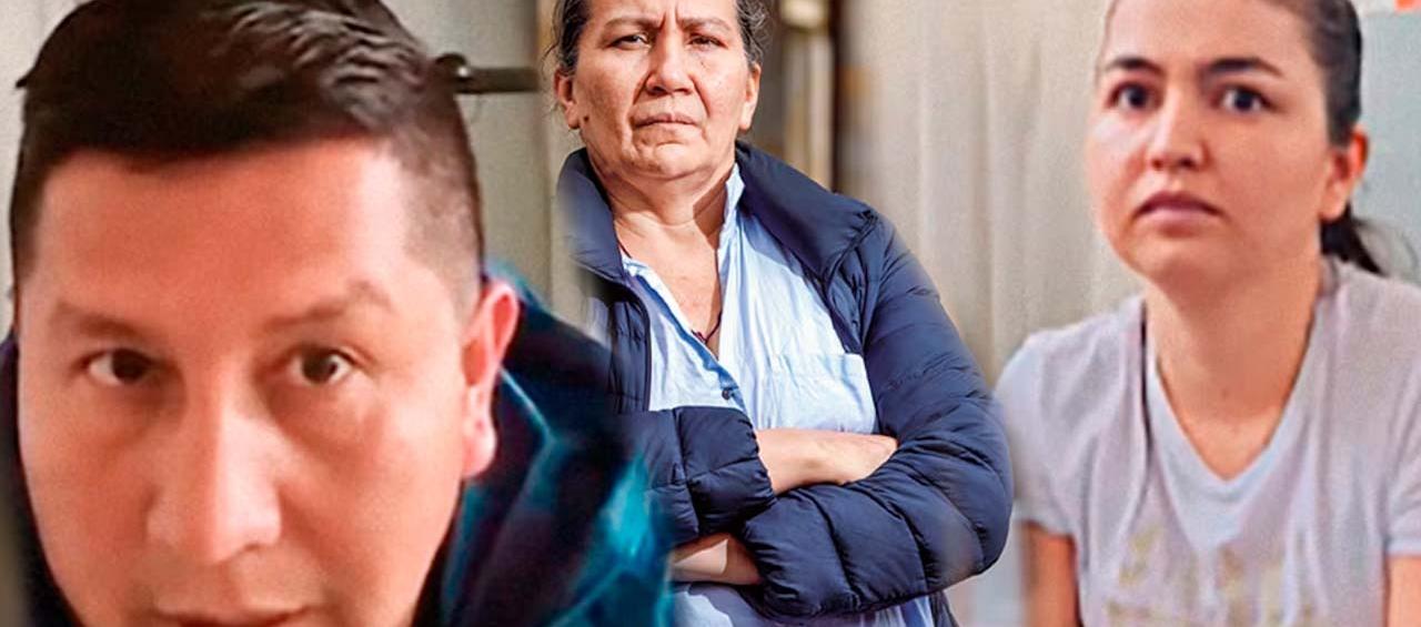 Intendente Alfonso Quinchanegua, Marelbys Meza y la patrullera Dana Canizales. 