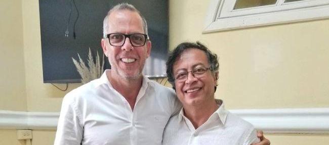 Alfredo Saade y Gustavo Petro.