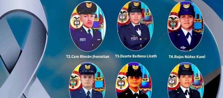 Los tripulantes que fallecieron en el accidente de la aeronave en Vichada. 