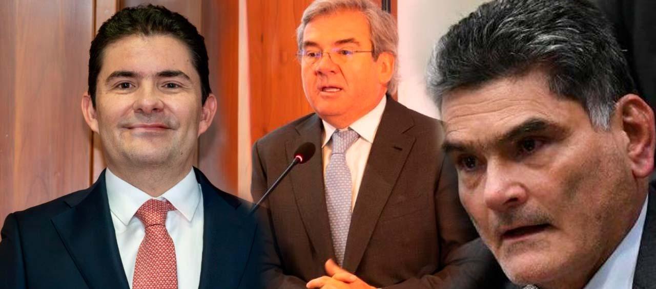 Aspirantes a Procurador,  Luis Felipe Henao, Germán Varón Cotrino y Gregorio Eljach. 