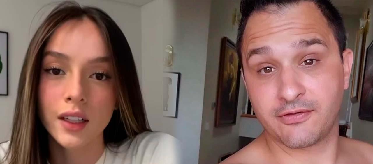 Gabriela Marbella González Celis junto a su presunto agresor. 