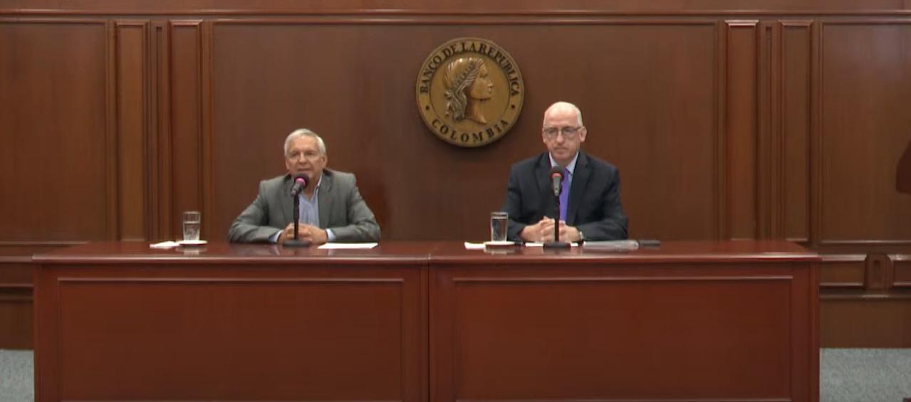 Ricardo Bonilla, Ministro de Hacienda, y Leonardo Villar, gerente del Banco de la República.