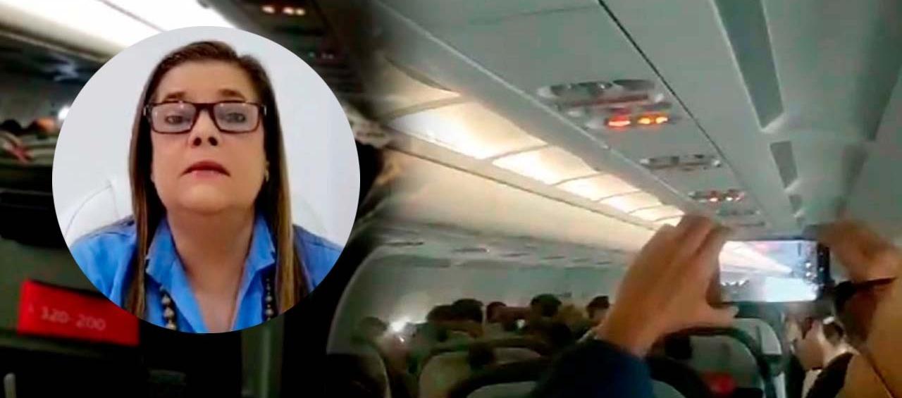 Zandra López era una de las pasajeras del vuelo de Latam. 