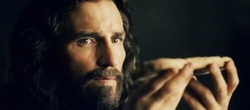 Jim Caviezel en el papel de Jesús.