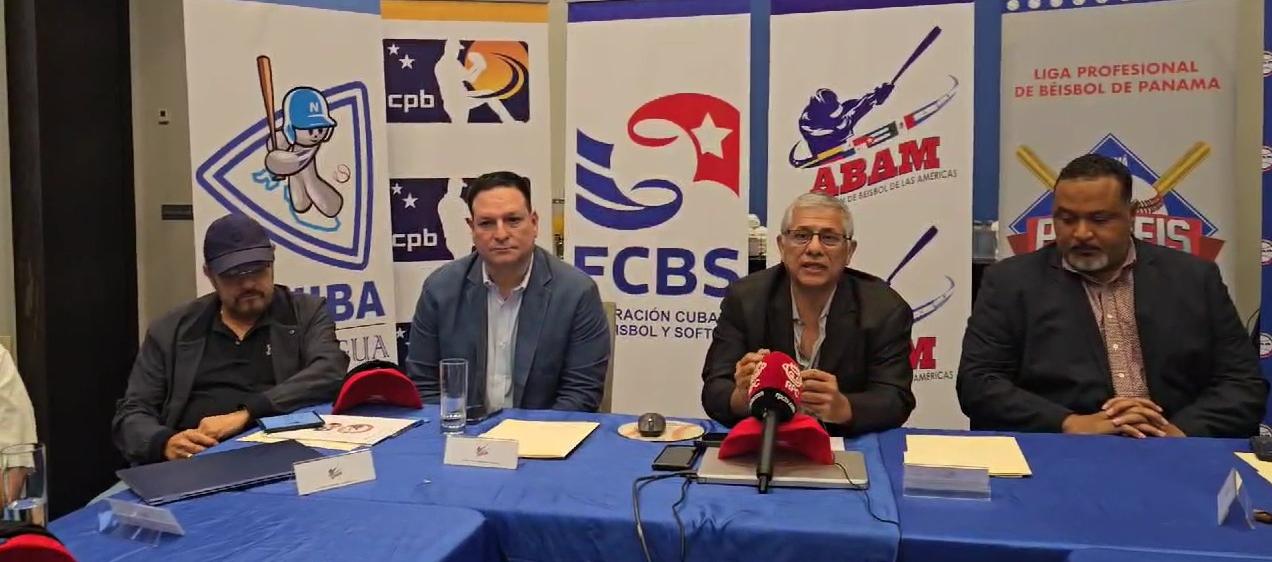 Primera sesión de la Asociación de Béisbol de las Américas, en Panamá.