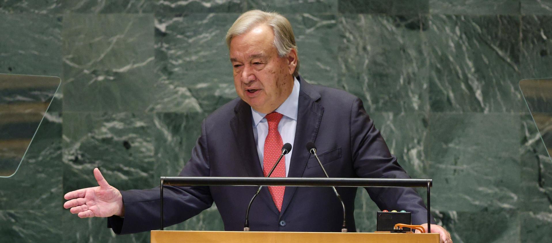 António Guterres, Secretario General de las Naciones Unidas (ONU).
