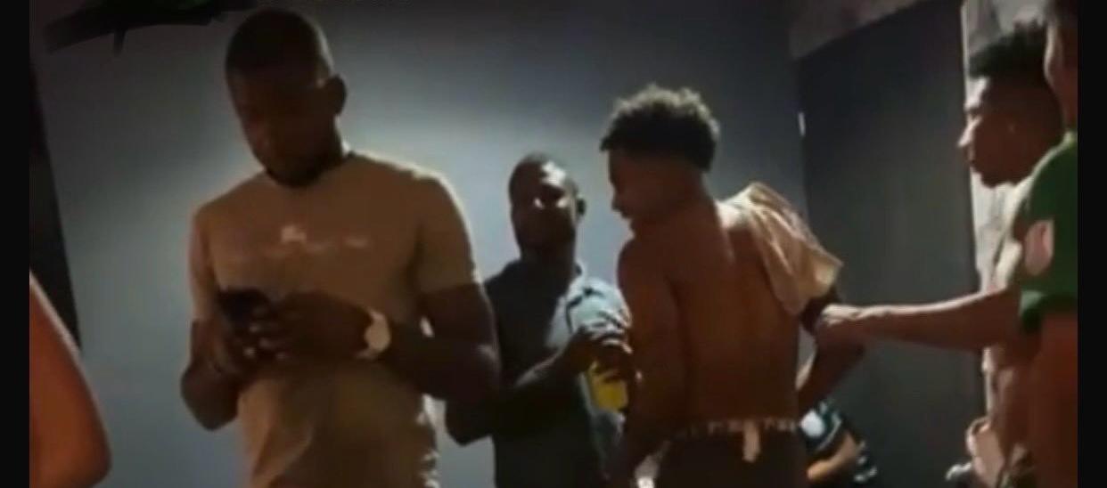 Los jugadores del Atlético Nacional en plena rumba en Valledupar. 