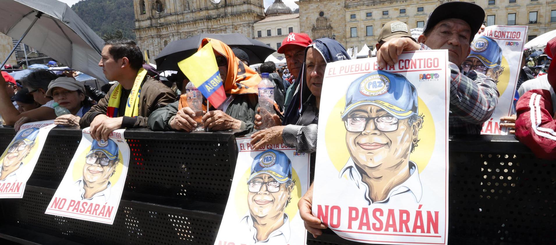 Seguidores del Presidente Gustavo Petro.