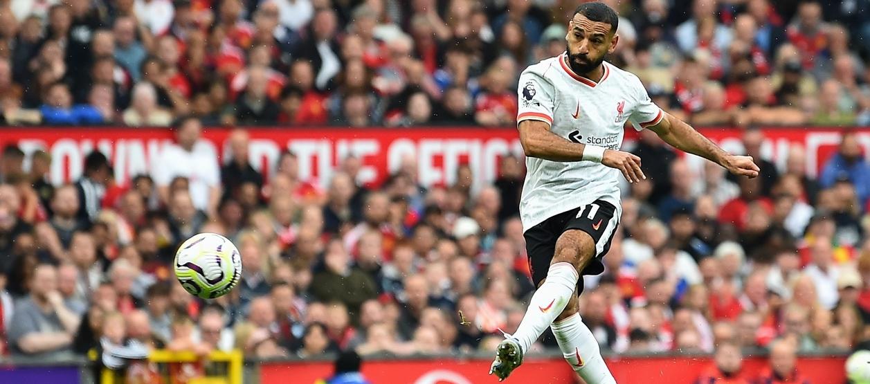 Mohamed Salah marcó este domingo un gol en la victoria sobre Manchester United.