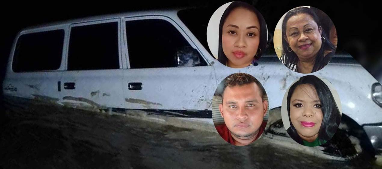 Cuatro de las víctimas de la tragedia. 