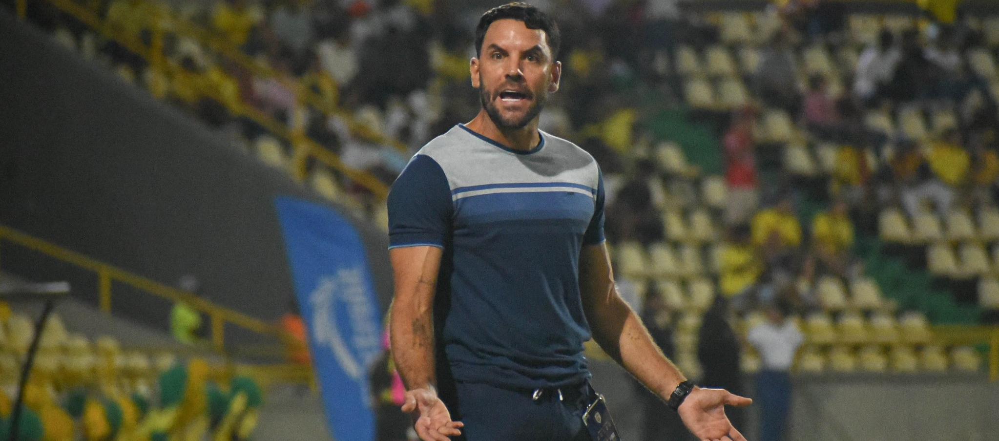 Sebastián Viera durante el partido del Real Cartagena contra Quindío. 