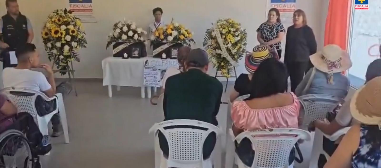 Entregaron restos de víctimas en Casanare.