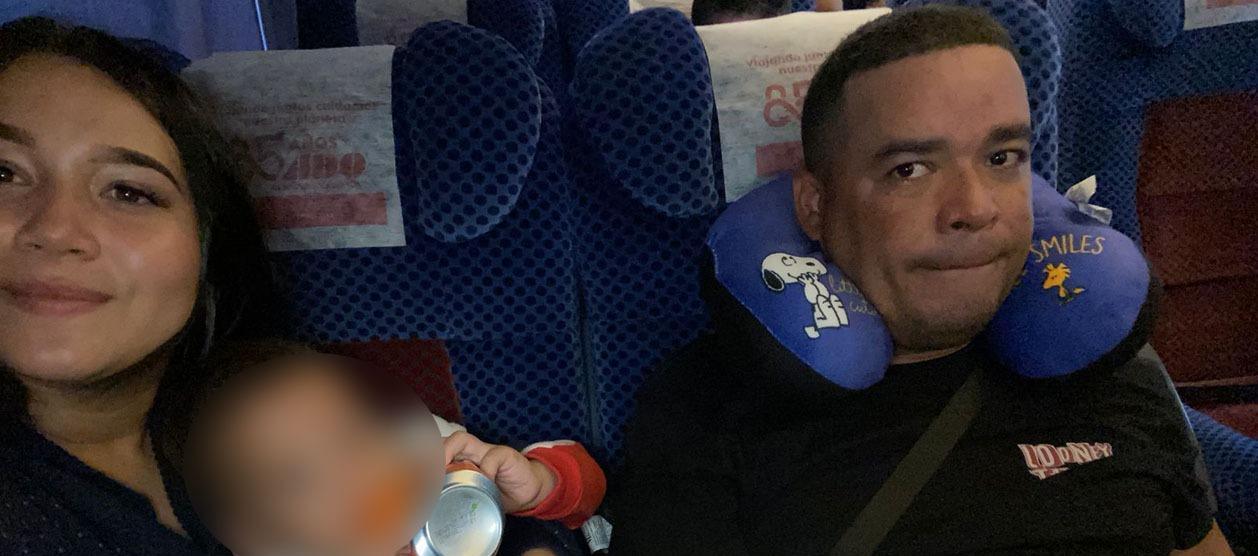 Ailyn Vanessa, su hijo y su esposo