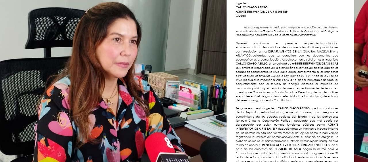 Yadira Morales, Contralora Departamental.