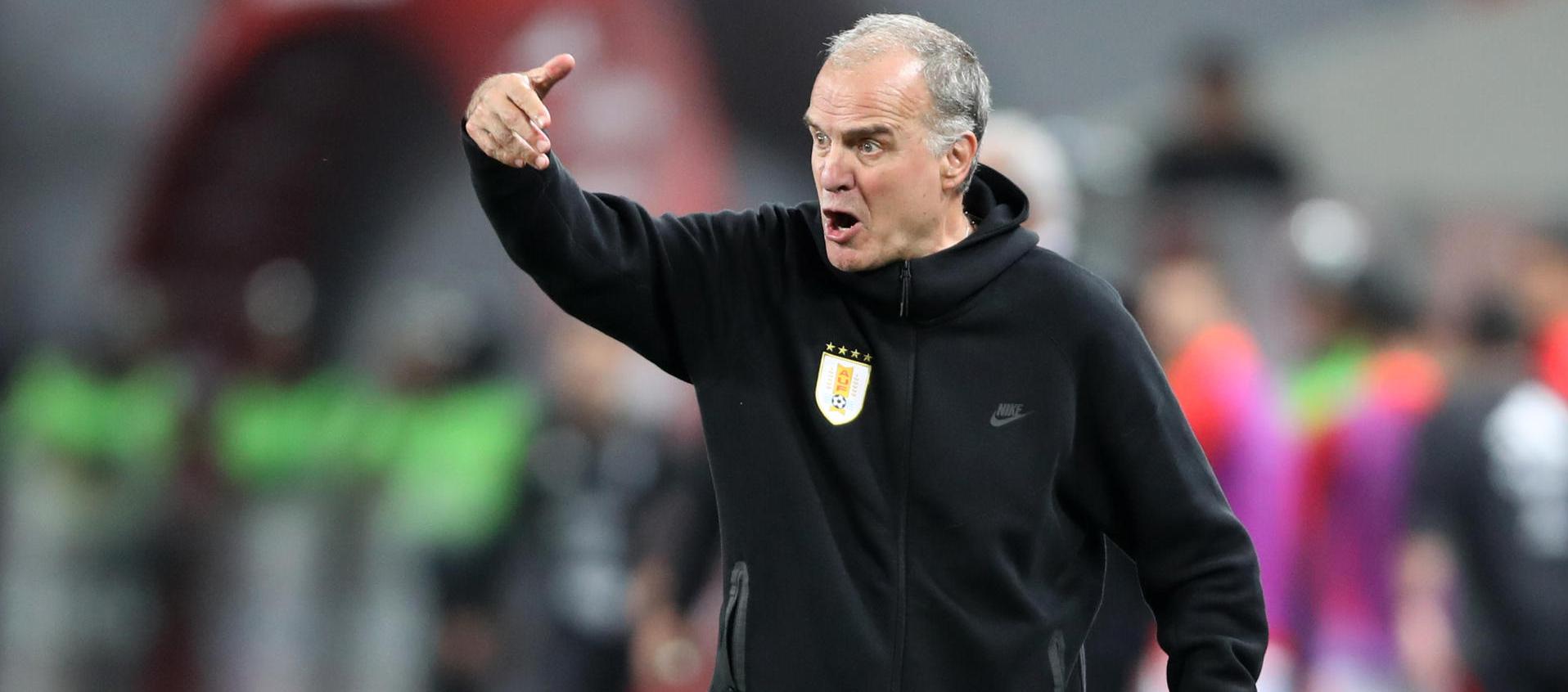 Marcelo Bielsa, entrenador de la selección uruguaya.