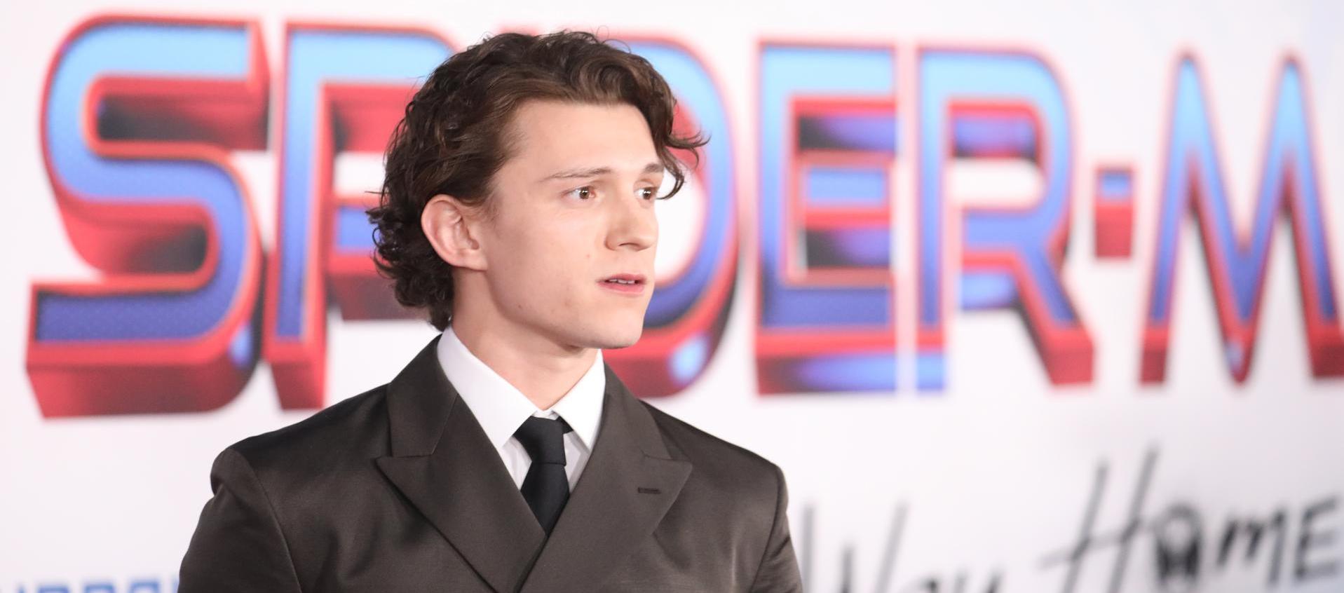 Tom Holland en la alfombra roja antes del estreno de 'Spider-Man: No Way Home'.