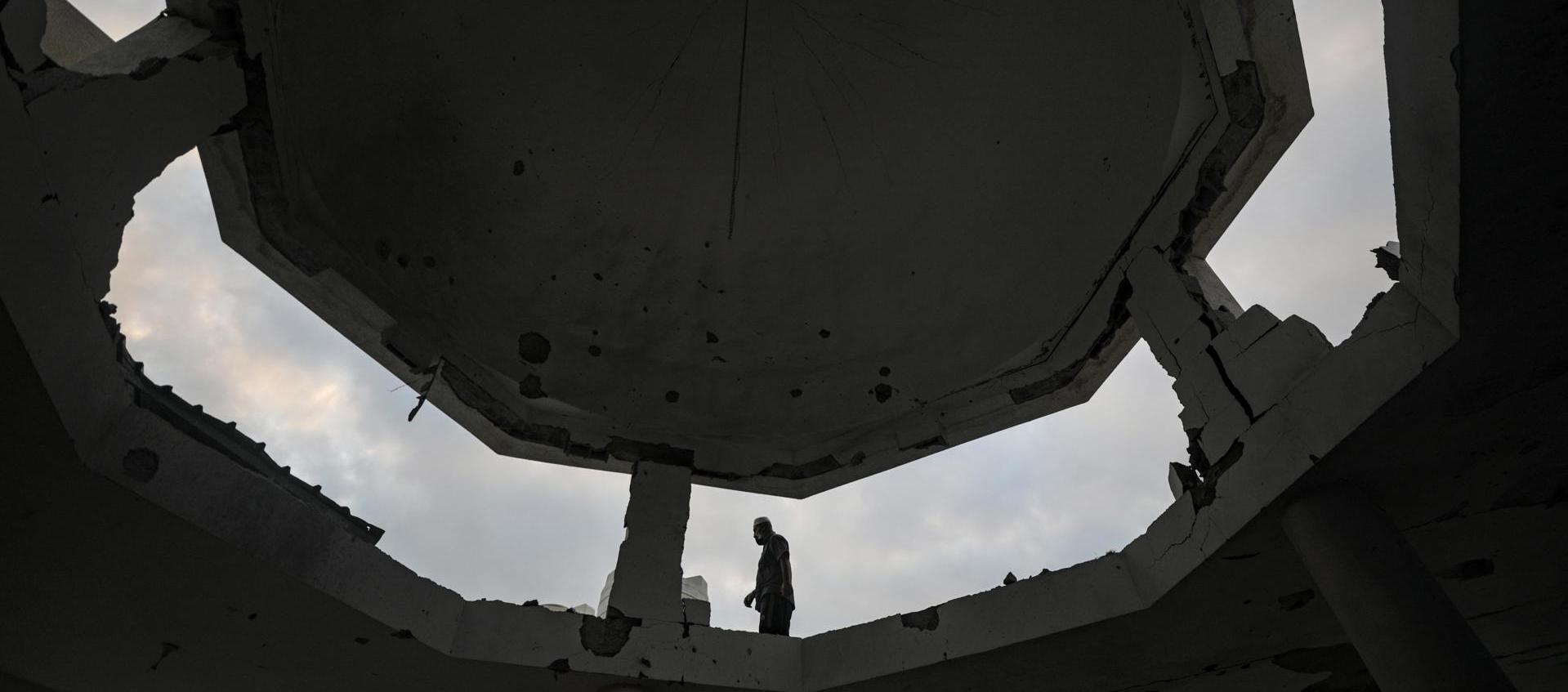 Infraestructura dañada por los ataques.