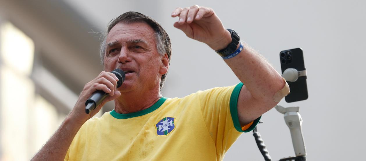 El expresidente ultraderechista brasileño Jair Bolsonaro.