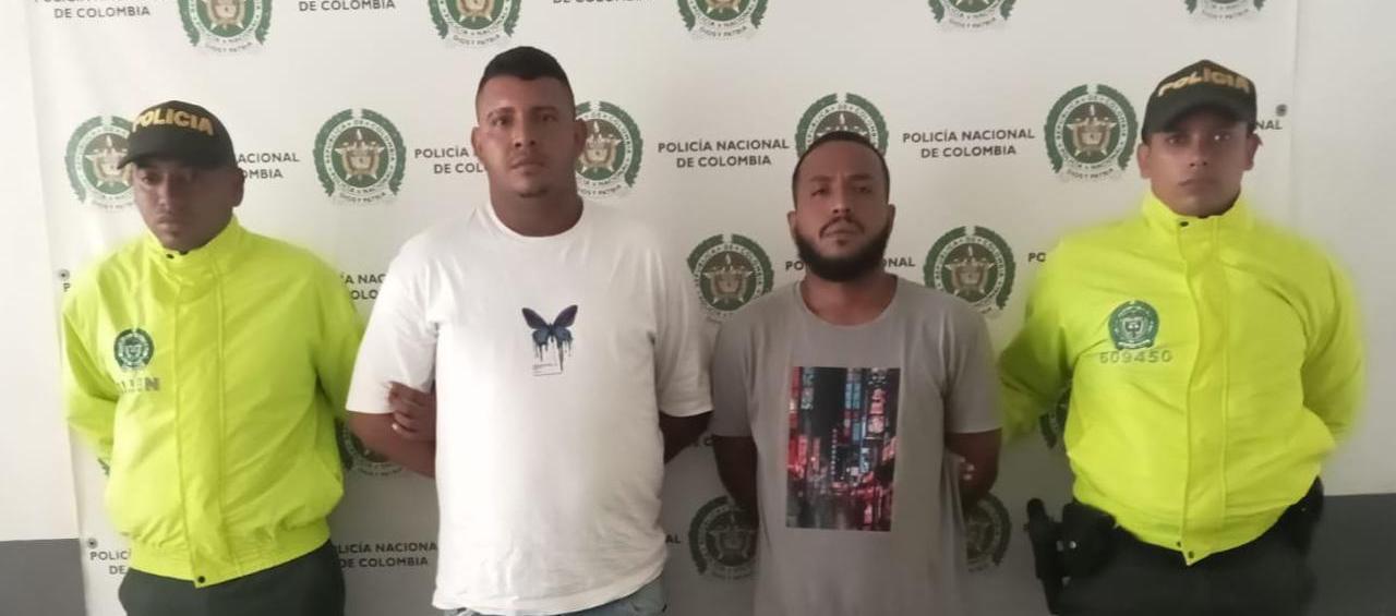 Pablo Manuel Hernández Ramírez y David Enrique Domínguez Padilla, los capturados.