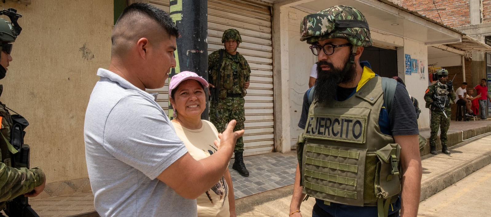 Carlos Carrillo, director de la UNGRD, en El Plateado.