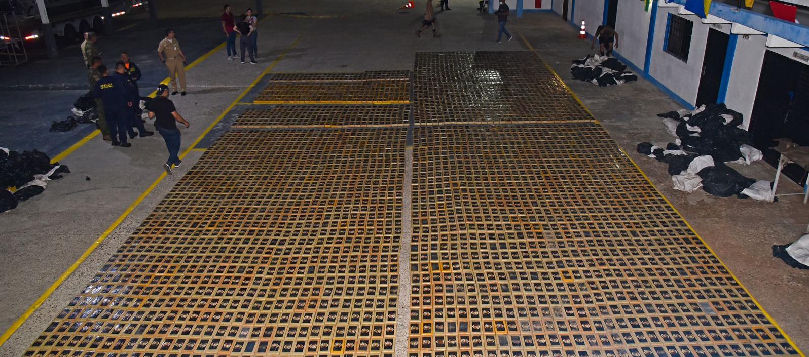 Cocaína incautada por la Armada. 