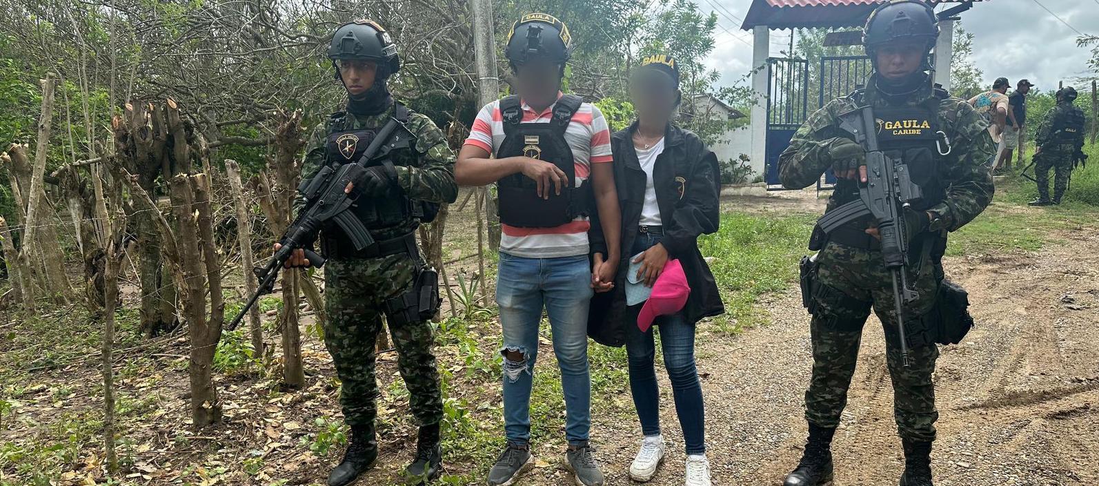 Los dos comerciantes liberados.