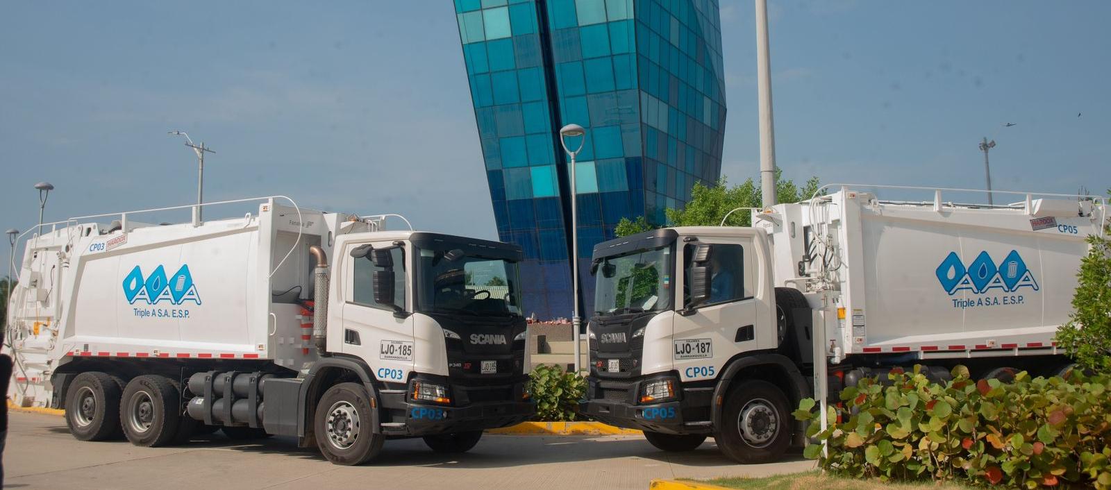 Compactadoras en Puerto Colombia.