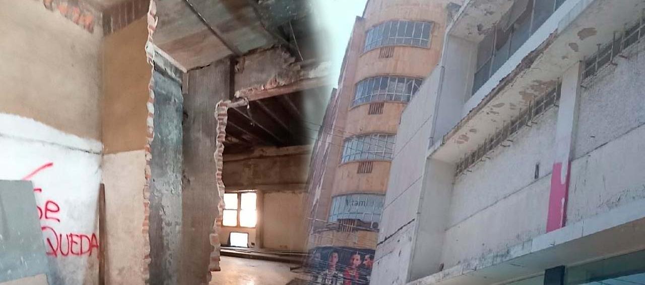 Dos edificios en grave deterioro.