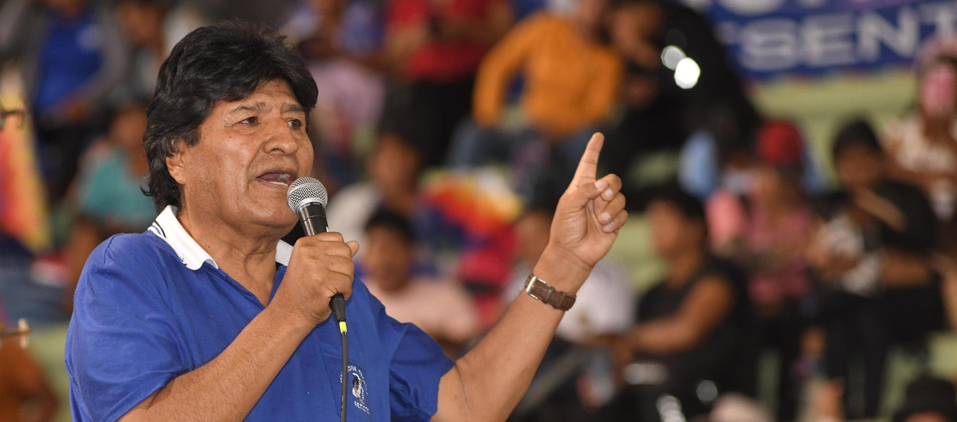 Evo Morales, expresidente de Bolivia.