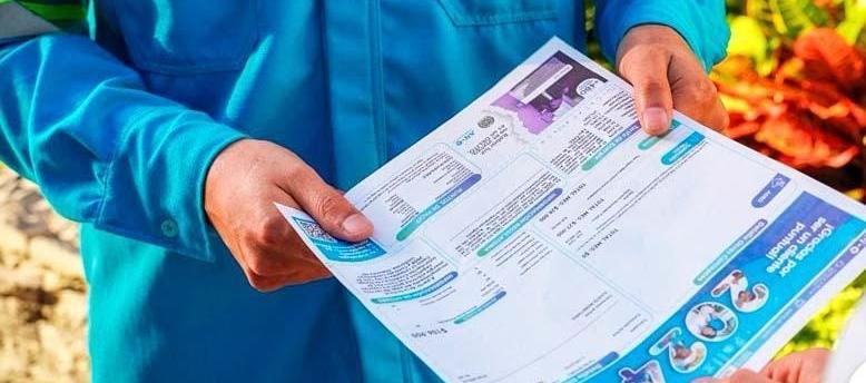 Factura de energía. 