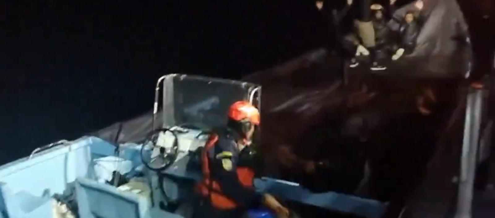 Lancha en la que transportaban la cocaína.