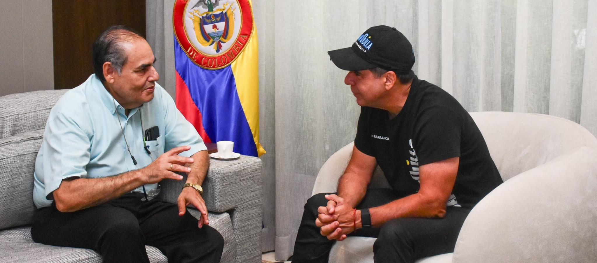 Agente interventor de Air-e, Carlos Diago / Alcalde de Barranquilla, Alejandro Char. 