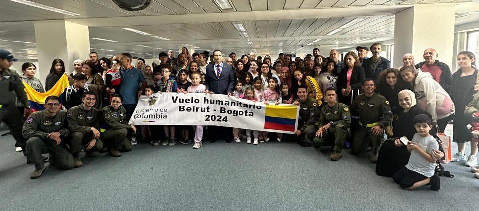 El vuelo humanitario desde Líbano que repatriará a colombianos.