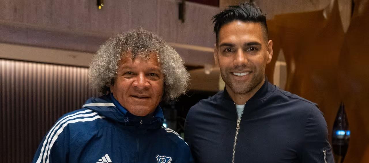 Alberto Gamero y Radamel Falcao.