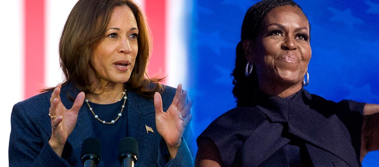 Kamala Harris y Michelle Obama.  