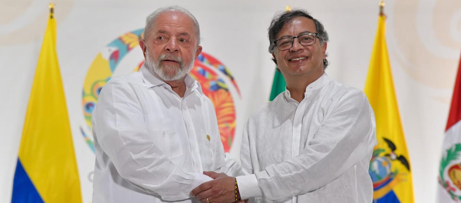 Luiz Inácio Lula da Silva y Gustavo Petro.