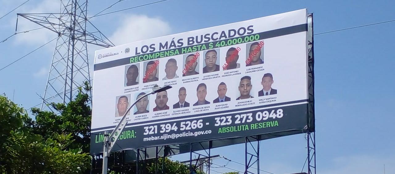 Buscados por la Policía Metropolitana de Barranquilla.