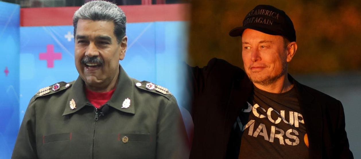 Nicolás Maduro y Elon Musk.