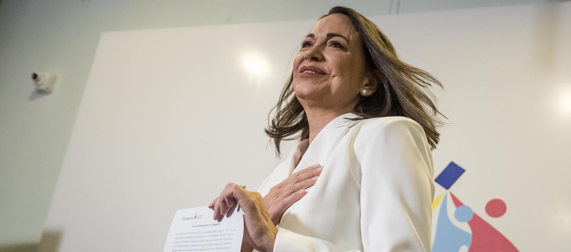 María Corina Machado, líder opositora venezolana.