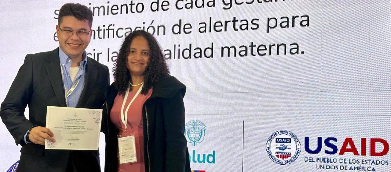 Hernán Valle y Mónica Castro Hernández, Coordinadora Grupo Curso de Vida MSPS.