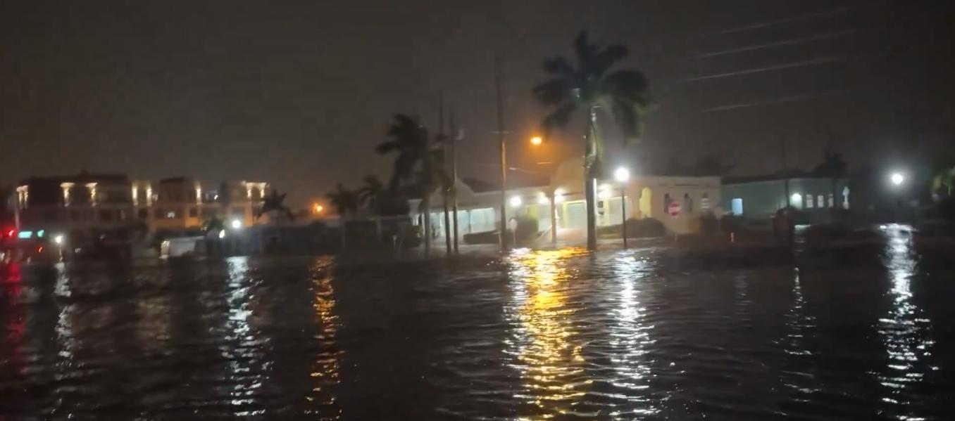 Inundaciones por 'Milton'.
