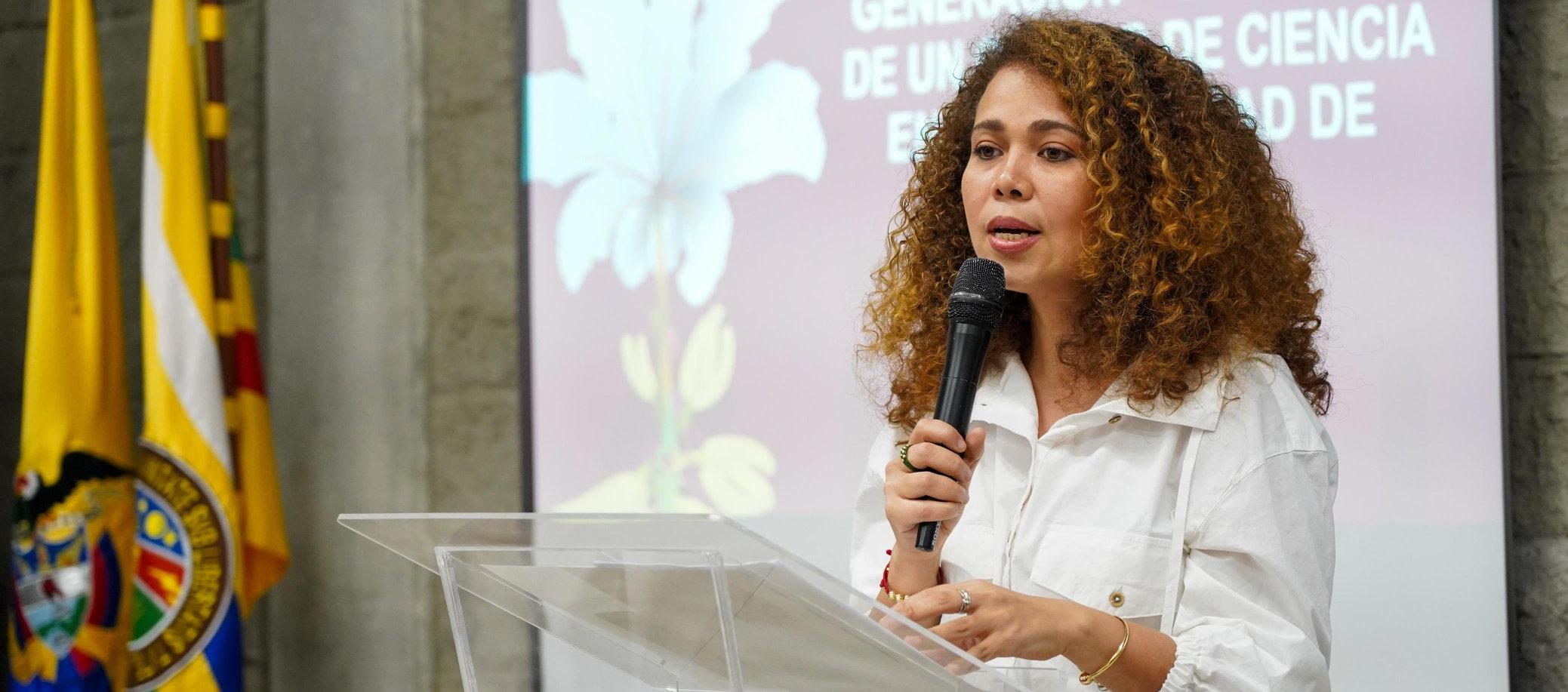 La Ministra de Ciencia, Yolanda Ayala.