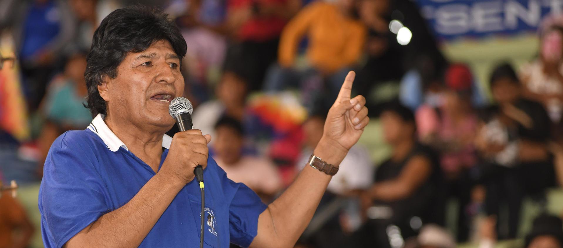 Evo Morales, expresidente de Bolivia.